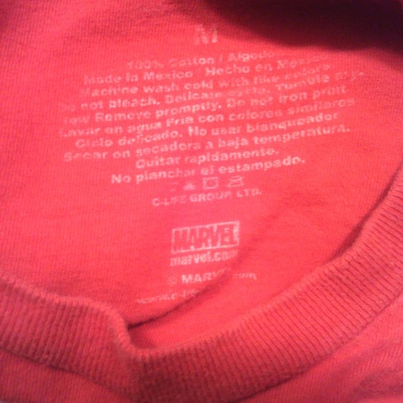 Marvel DEADPOOL T-Shirt RED size MEADIUM - Picture 4 of 9